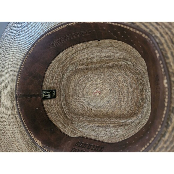 Cody James Palm Leaf Hat 7.5 - Picture 3 of 6